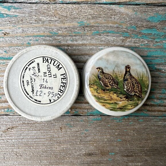 The Gentleman‎ Relish Ceramic Container Patum Peperium Ceramic Trinket Box 2" - Picture 10 of 12